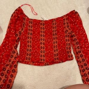 Free People Red Crop top